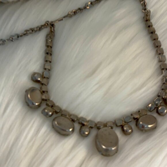 VINTAGE CITRINE & FAUX AGATE NECKLACE AND BRACELET - Picture 8 of 8